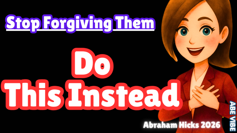Stop Forgiving Them—Do This Instead 🔥ABRAHAMHICKS-2026